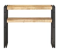 Vidaxl Table Console 90x30x75 Cm Bois De Manguier Brut