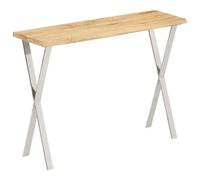 vidaXL Table console à live edge 105x33x76 cm bois de manguier massif Marron