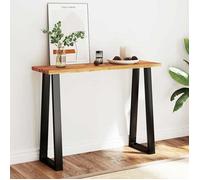 vidaXL Table console à live edge 110x35x80 cm bois d'acacia solide 353296