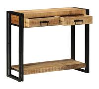 vidaXL Table Console 90x33x75 cm en Bois de manguier Massif