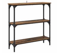 Vidaxl Table Console Avec Étagère Bois Ancien 75 X 22.5 X 75 Cm