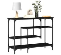 vidaXL Table console Chêne noir 100 x 35 x 75 cm Bois d'ingénierie et Acier