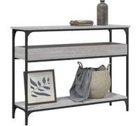 vidaXL Table console avec étagère sonoma gris 100x29x75 cm 837720 Gris G