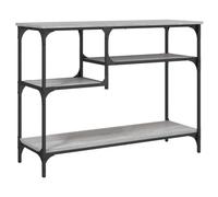 Table console avec étagères sonoma gris 100x35x75 cm Gris G
