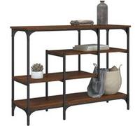 vidaXL Table console avec étagères chêne marron 100x35x75 cm 837791 Marron G