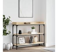 Vidaxl Table Console Avec Étagères Chêne Sonoma 100x30x80 Cm