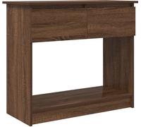 vidaXL Table console avec tiroirs aspect chêne brun 85,5x38,5x74,5cm