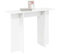 vidaXL Table Console Blanc 100 x 30 x 75 cm Bois d'ingénierie, Table d'entrée Tendance, Console Moderne à Design étroit, Accent décoratif pour Salon, Affichage Fonctionnel à la Maison