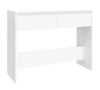 vidaXL Table console Blanc 100 × 35 × 76.5 cm Aggloméré
