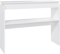 vidaXL Table console blanc 102x30x80 cm bois composite