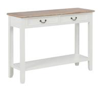 vidaXL Table console Blanc 110x35x80 cm Bois