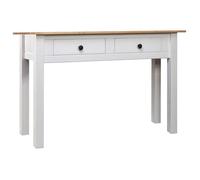 vidaXL Table console Blanc 110x40x72 cm Pin solide Gamme Panama 282681