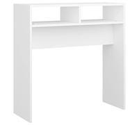 vidaXL Table Console Blanc 78x30x80 cm Bois d'ingénierie