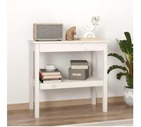 vidaXL Table console 814305 Blanc 80x40x75 cm Bois de pin solide