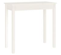 vidaXL Table console Blanc 80x40x75 cm Bois massif de pin