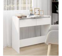 vidaXL Table console Blanc 89 × 41 × 76.5 cm Acier