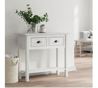 vidaXL Table console BODO blanc 90x34,5x73 cm bois de pin massif 355071