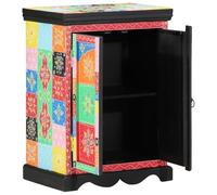 Table Console Vidaxl Multicolore 50x30x75 Cm En Bois De Mangue Massif Multicolore