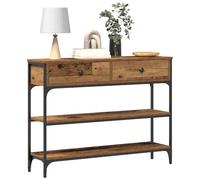 vidaXL Table Console Bois Ancien 100 x 25 x 75 cm Bois d'ingénierie | Des lignes simples et pas trop de détails pour un look décontracté, Parfait pour ranger et montrer vos objets,