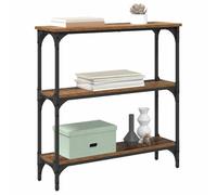 Vidaxl Table Console Avec Étagère Bois Ancien 75 X 22.5 X 75 Cm
