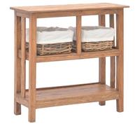 vidaXL Table console Bois de récupération massif 69 x 28 x 70 cm
