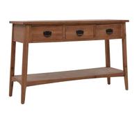 Table Console Bois Sapin Massif Marron Table d'Appoint Table Auxiliaire vidaXL