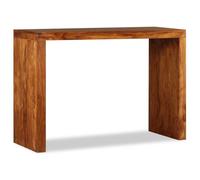vidaXL Table console Bois massif avec finition miel 110x40x76 cm