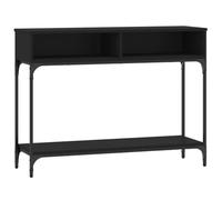 vidaXL Table console noire 100 x 30,5 x 75 cm en bois d'ingénierie