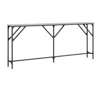Table console sonoma gris 180x23x75 cm bois d ingénierie