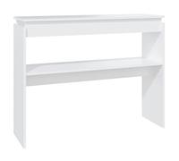 vidaXL Table console Blanc 102x30x80 cm Aggloméré