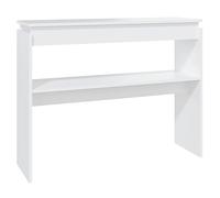 Vidaxl Table Console Blanc 102x30x80 Cm Aggloméré Blanc
