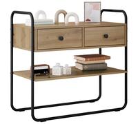 vidaXL Table Console Chêne Artisanal 100 x 40 x 75 cm, Table Console Moderne, entrée ou Salon, pièce d'accent stylée, Rangement Pratique et Polyvalent