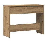 Vidaxl Table Console Chêne Artisanal 100x35x76,5 Cm Bois D'ingénierie Multicolore
