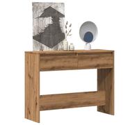 Vidaxl Table Console Chêne Artisanal 100x35x76,5 Cm Bois D'ingénierie Multicolore