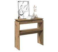 vidaXL Table console chêne artisanal 102x30x80 cm bois d'ingénierie, bout de canapé, table de couloir, derrière la table 856627