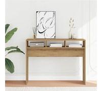 vidaXL Table console chêne artisanal 105x30x80 cm bois d'ingénierie bout de canapé 856623