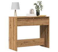 vidaXL Table console chêne artisanal 89x41x76,5 cm bois d'ingénierie, table d'entrée, table sous miroir, table d'appoint, 856775