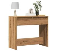 vidaXL Table console chêne artisanal 89x41x76,5 cm bois d'ingénierie, table d'entrée, table sous miroir, table d'appoint, 856775
