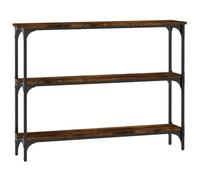 vidaXL Table console Chêne fumé 100x22,5x75 cm Bois d'ingénierie Multicolore