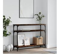 vidaXL Table console chêne fumé 100x29x75 cm bois d'ingénierie 834037