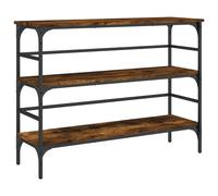 Vidaxl Table Console Chêne Fumé 100x32x75 Cm Bois D'ingénierie Marron