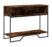vidaXL Table Console chêne fumé 100x35x74,5 cm Bois d'ingénierie