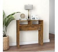 vidaXL Table console Chêne fumé 78x30x80 cm Bois d'ingénierie 815936