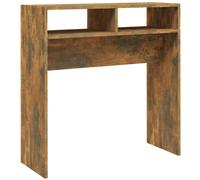 Vidaxl Table Console Chêne Fumé 78x30x80 Cm Bois D'ingénierie Marron