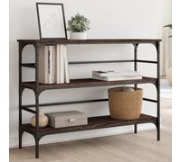 Vidaxl Table Console Chêne Marron 100x32x75 Cm Bois D'ingénierie Marron