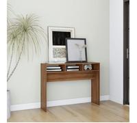 vidaXL Table console Chêne marron 105x30x80 cm Bois d'ingénierie