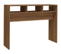 Table console Chêne marron 105x30x80 cm Bois d'ingénierie