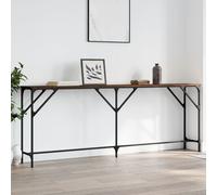 Vidaxl Table Console Chêne Marron 200x29x75 Cm Bois D'ingénierie Marron