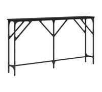 vidaXL Table console Chêne noir 140 x 23 x 75 cm, Table d'appoint, console rectangulaire, meuble résistant, design moderne, style industriel, très polyvalent