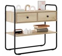 vidaXL Table Console Chêne Sonoma 100 x 40 x 75 cm Bois d'ingénierie, Table Console Moderne, entrée ou Salon, pièce d'accent stylée, Rangement Pratique et Polyvalent